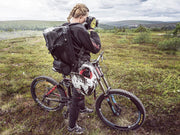 Point 65 Boblbee Vortex 14L Hardshell Camera Backpack Girl With Bike Taking Photos